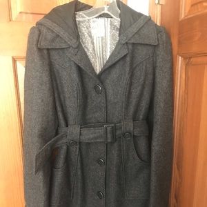 Anthropologie “Tulle” wool coat